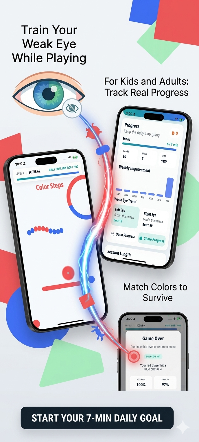 EyeAlign Quest screenshot showing another in-app training screen.